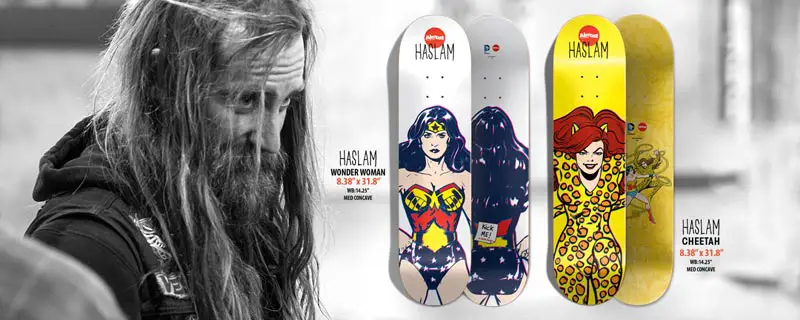 Almost Skateboards 2014 DC collab Haslam
