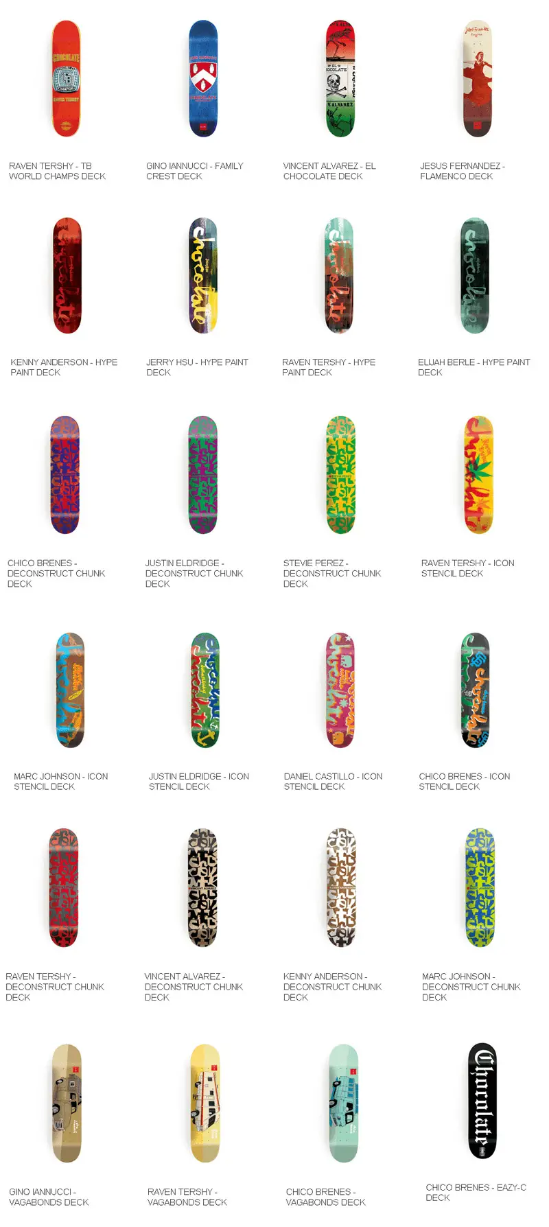 Chocolate Skateboard Catalog 2014 Page 4