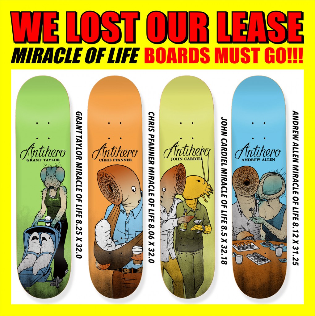 anti-hero skateboards 2014 miracle of life