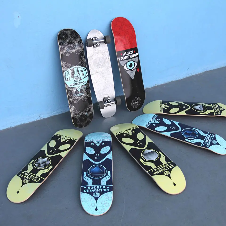 Alien Workshop sacred geometry series skateboard decks