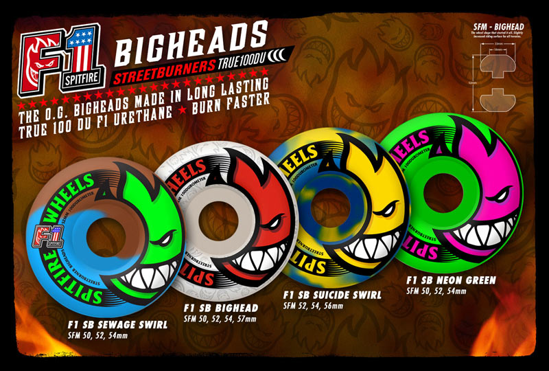 spitfire skateboard wheels 2014 bigheads