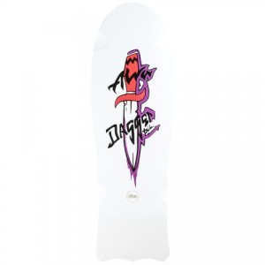 Alva Dagger Tail White Skateboard Deck