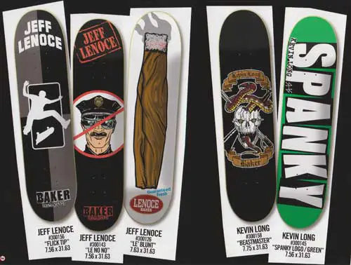 Baker Skateboards Jeff Lenoce Decks