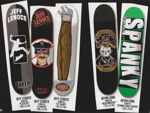 Baker Skateboards Decks From Years Past