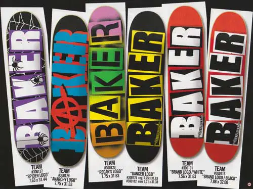 Baker Skateboards Team Decks
