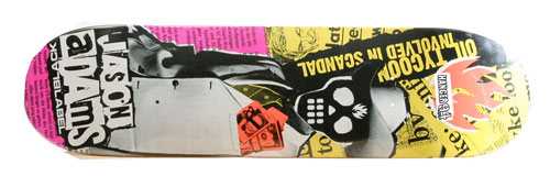 Black Label Skateboards Jason Adams Corporate Scandal Deck