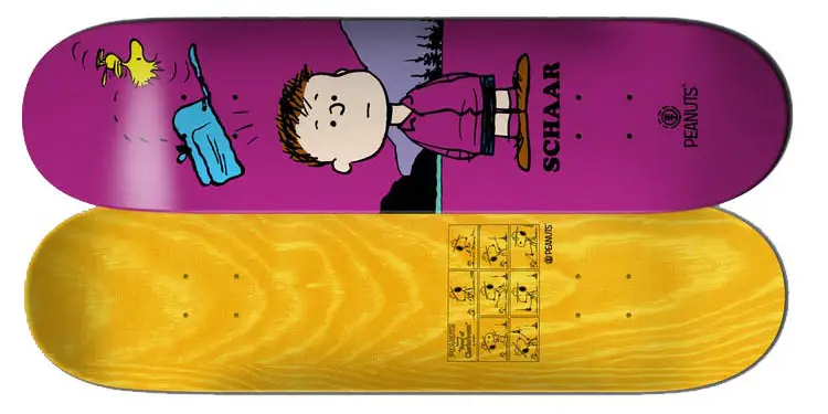 Element Peanuts Shermy X Schaar Skateboard Deck 8.38inch skateboard deck 1