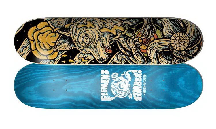 Element Timber High Dry Wolf Complete Skateboard Multi 8.38" 