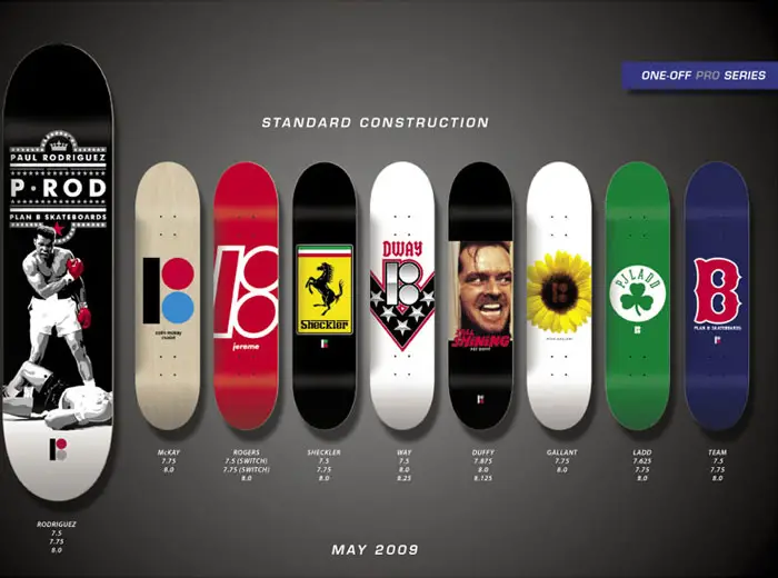 Plan B Skateboards 2009 Catalog Professional One Off Decks