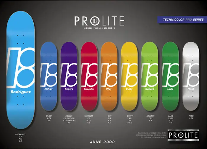 Plan B Skateboards 2009 Catalog Technicolor Series Decks