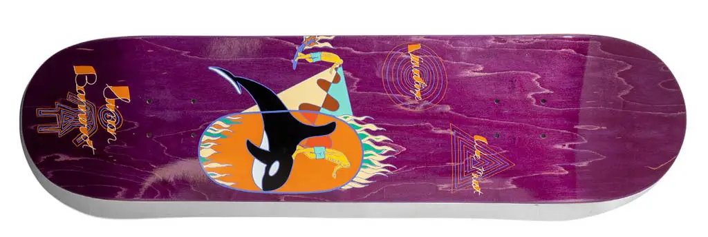 girl bannerot visualize purple deck 8 inch skateboard deck
